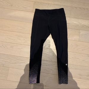 Lululemon tight stuff reflective leggings
